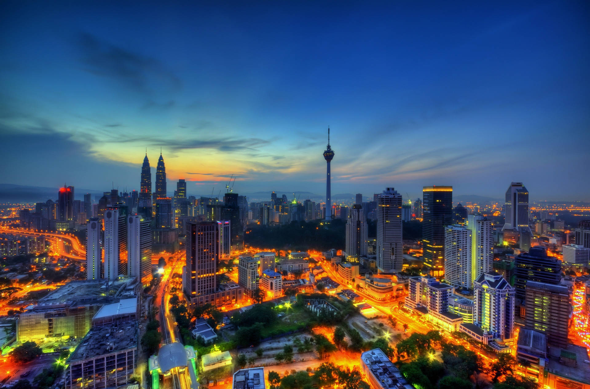 Kuala Lumpur at night